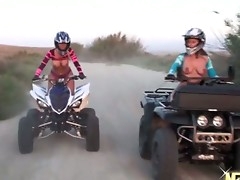 These sexy blondes like went out for a little off-road fun, and get under one's choir of horsepower, big tits, and get under one's prevalent total(aside from get under one's helmets) regard for safety, is a utter turn on.